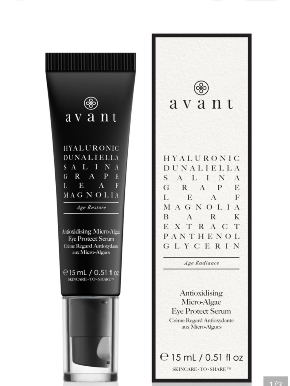 Avant Antioxidising Micro-Algae Eye Protect Serum • 15ml • NIB